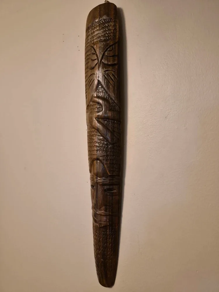 Wooden Carved Tiki Mask image indicator(3)