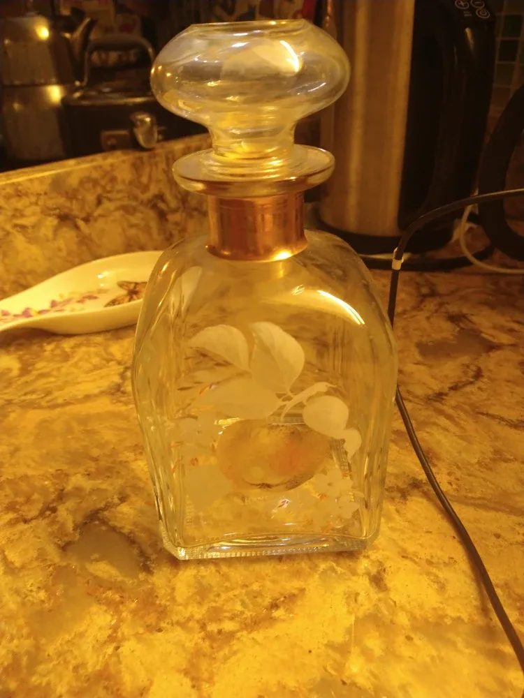 Handmalerei V. Merz Stein am Rhein Decanter