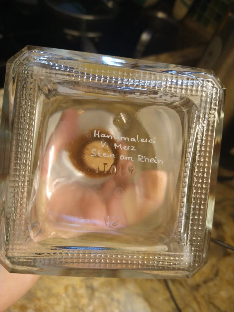 Handmalerei V. Merz Stein am Rhein Decanter - photo 3