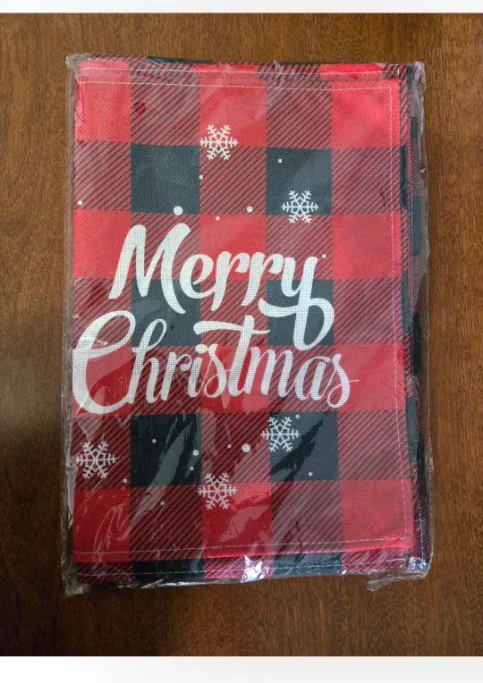 New YCbingo Set of 6 Christmas Placemats image indicator(2)