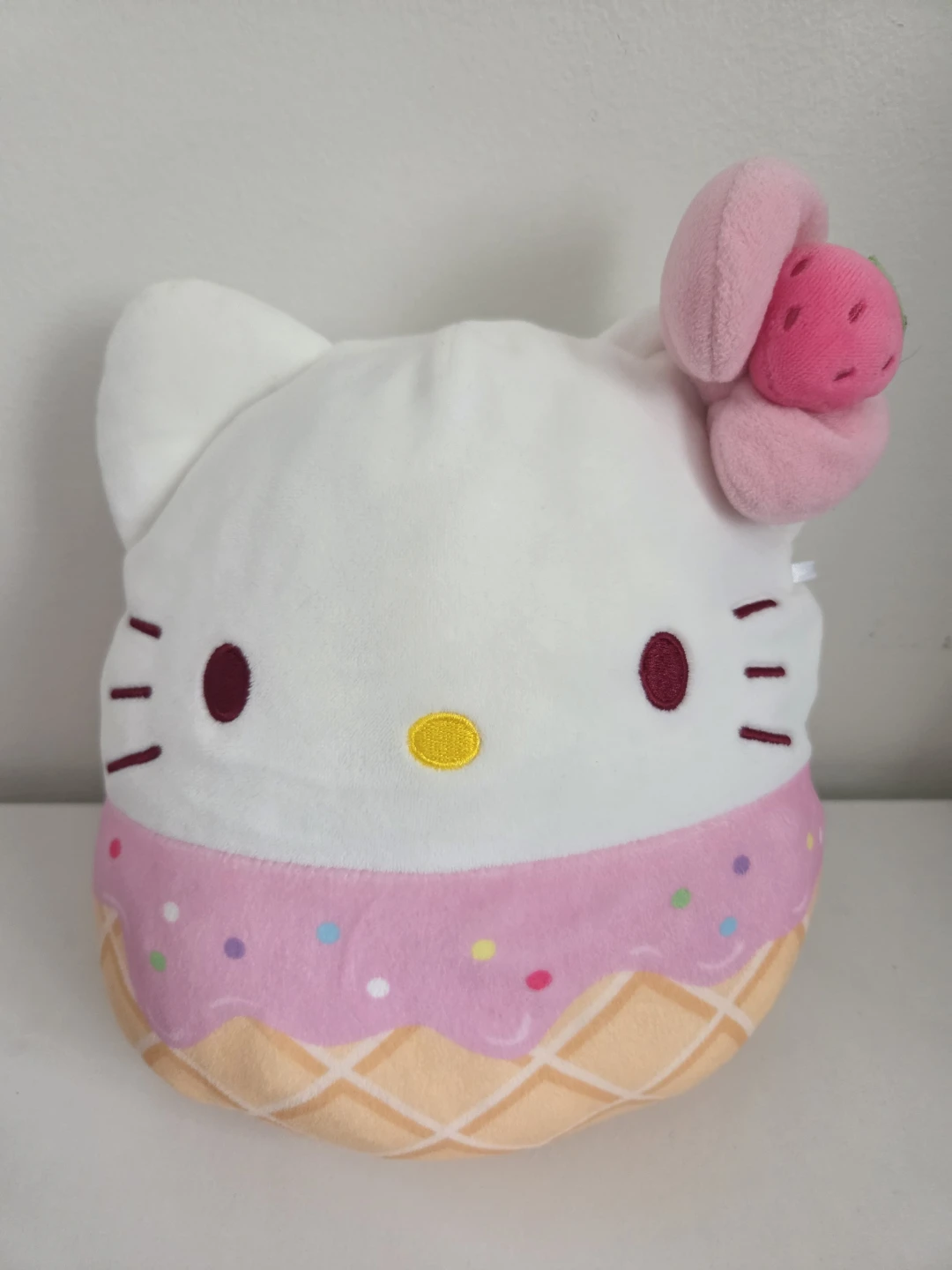 Hello Kitty Squishmallow Ice Cream Cone Plush