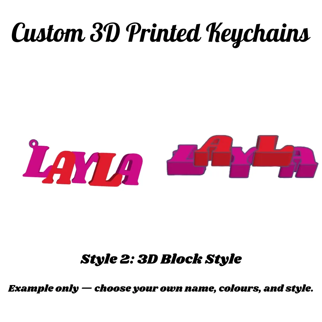 Perfect Christmas Gift - Custom 3D Printed Keychains image indicator(3)