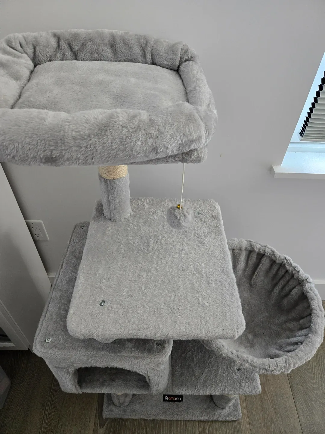 Feandrea Cat Tree Condo Gray image indicator(2)