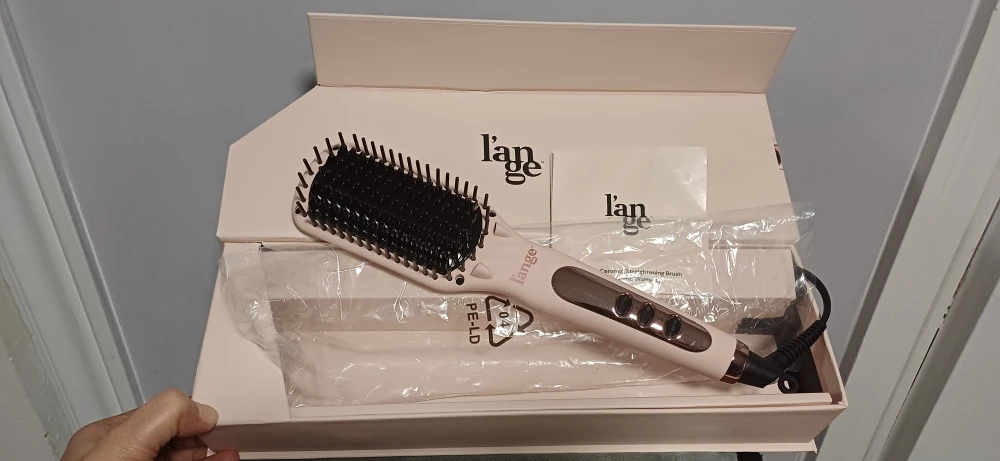 New l'ange Le Vite Blush Ceramic Straightening Brush - photo 4