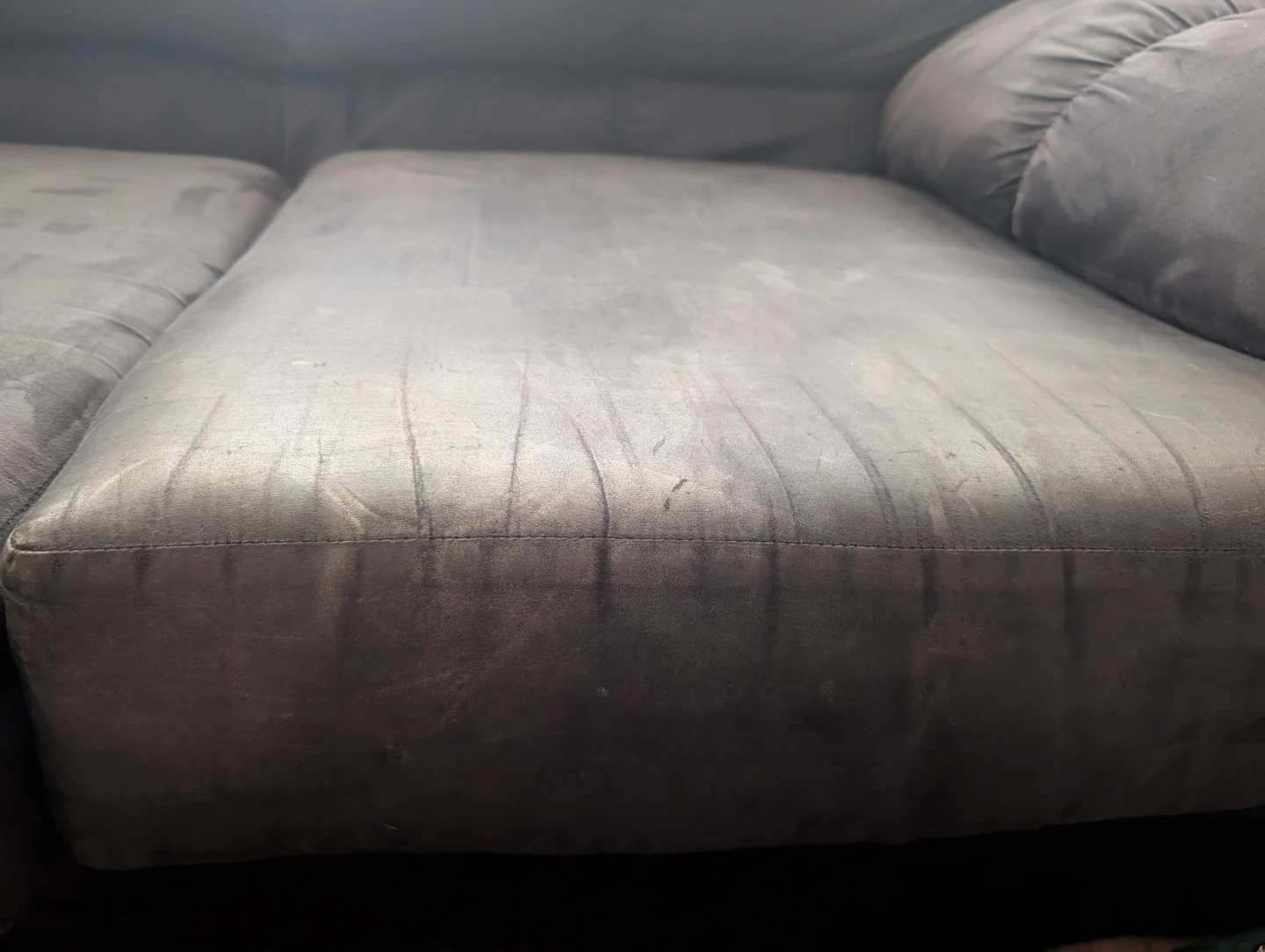 Black 3-Seater Sofa - Used Condition - photo 3