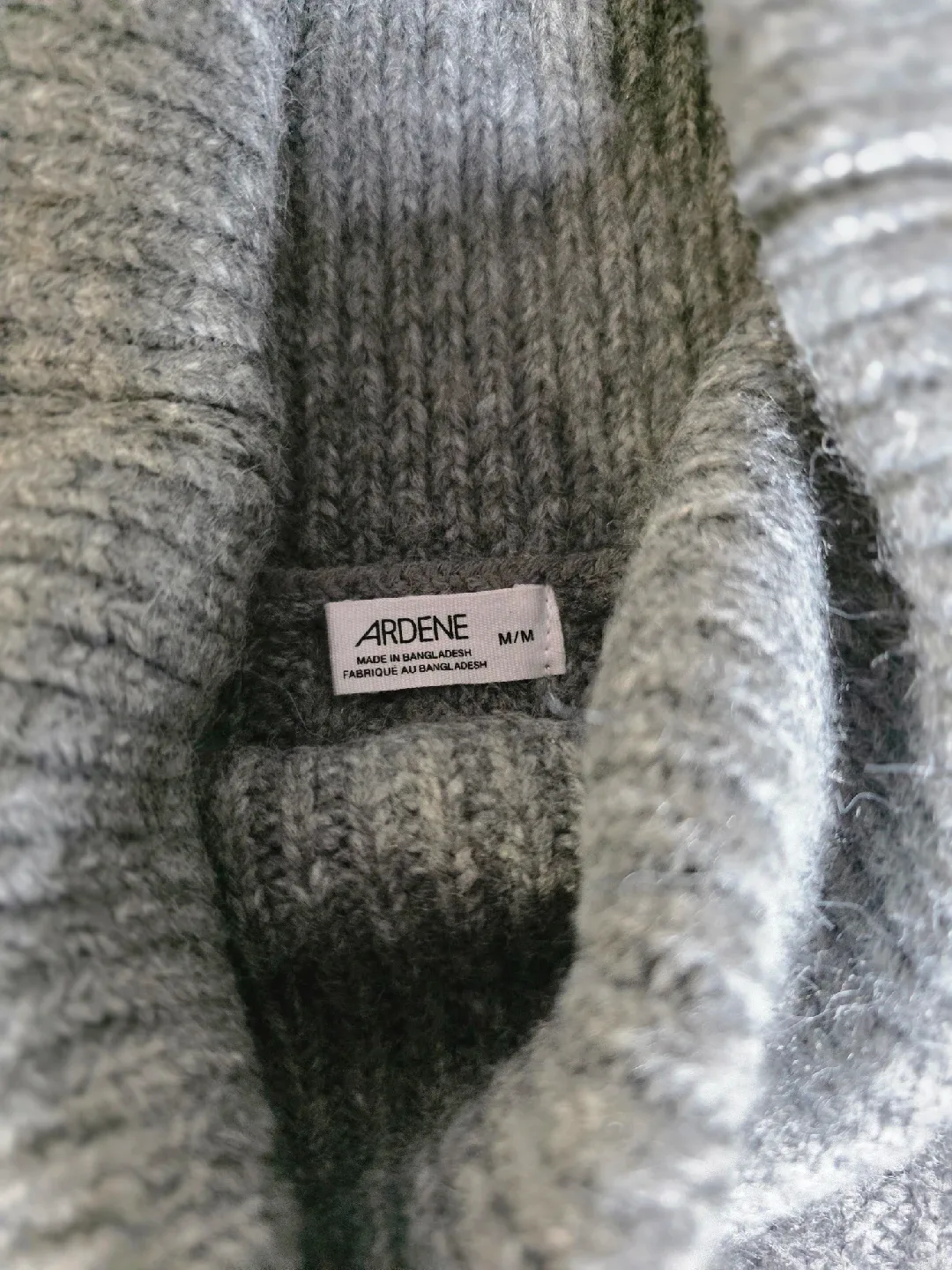 Ardene Grey Turtleneck Sweater - Size M/M image indicator(2)