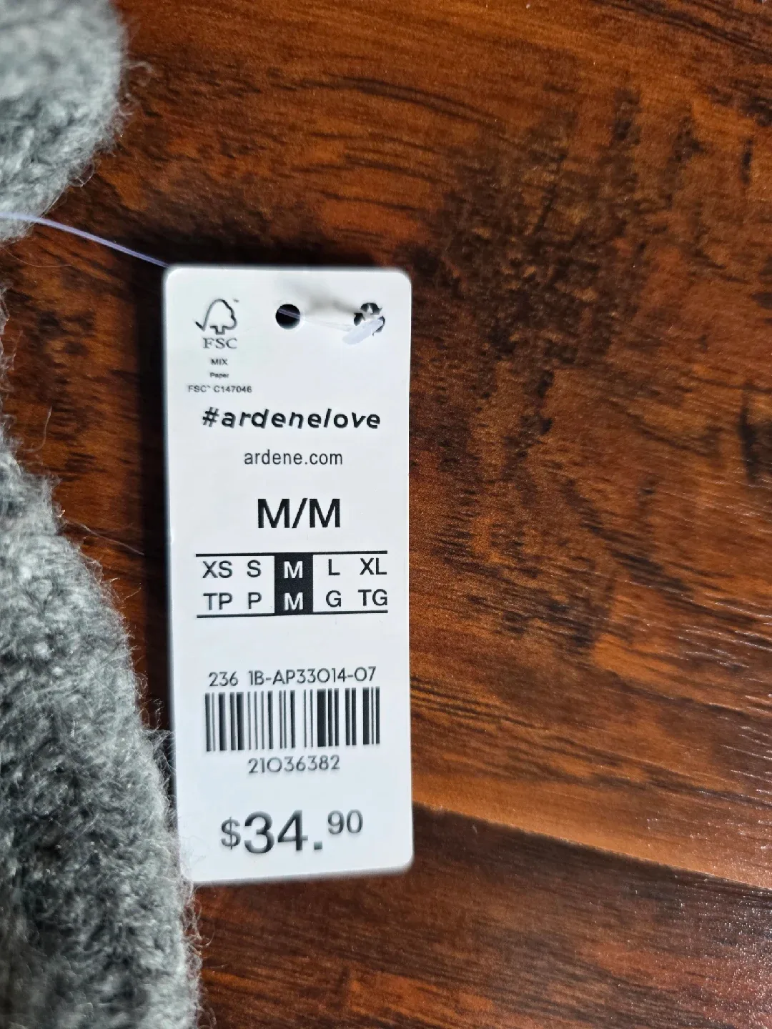 Ardene Grey Turtleneck Sweater - Size M/M image indicator(3)