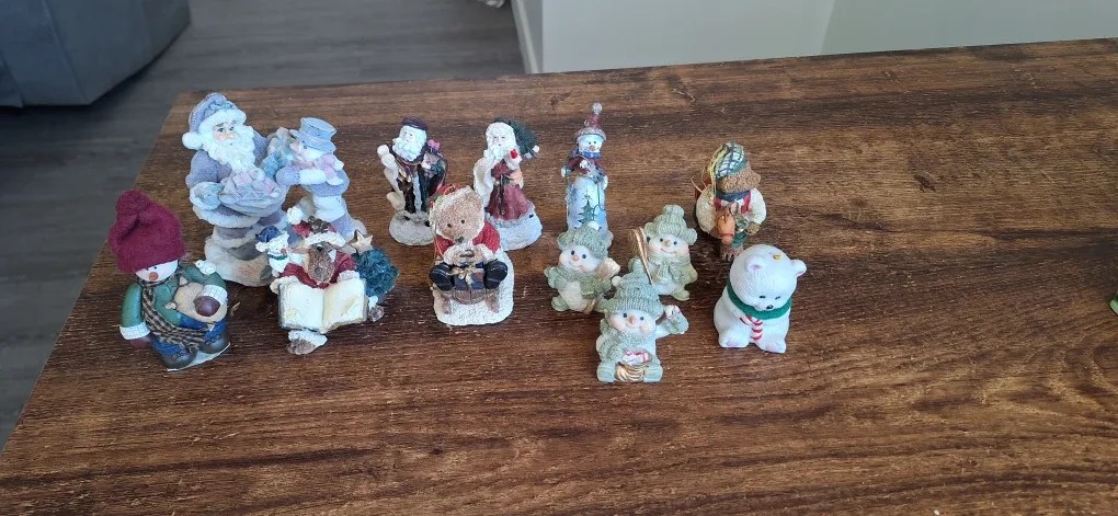 Christmas Holiday Figurines - Set of 11