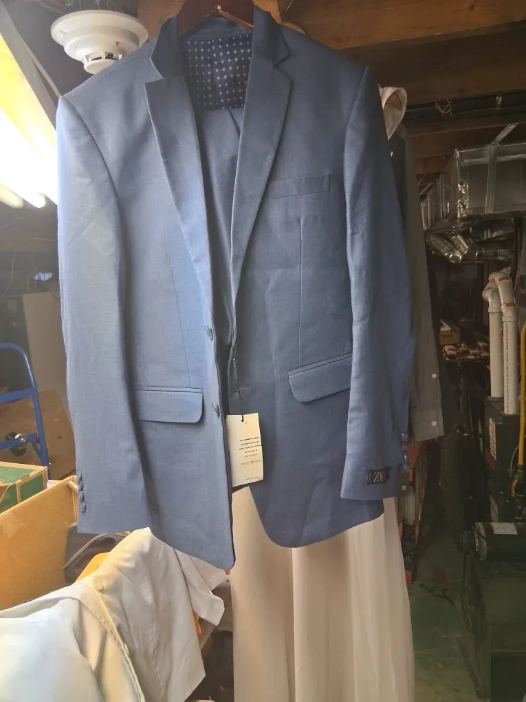 Zara Blue Suit new tags still on image indicator(2)