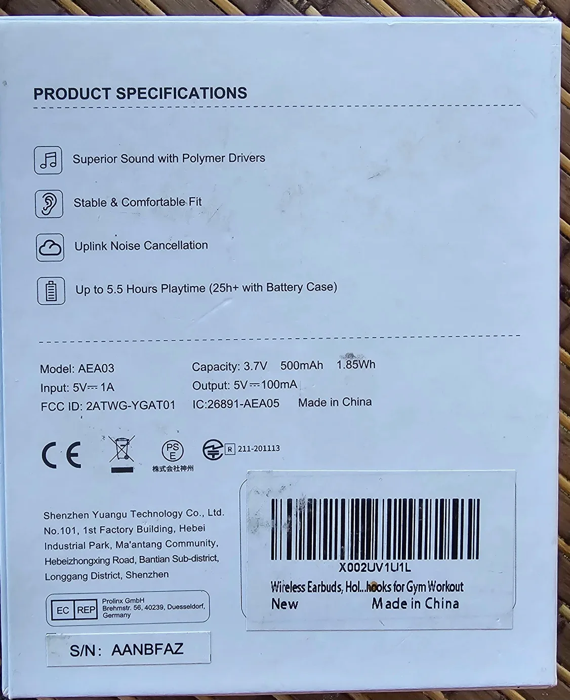 HolyHigh Wireless Earbuds for Gym - New image indicator(2)