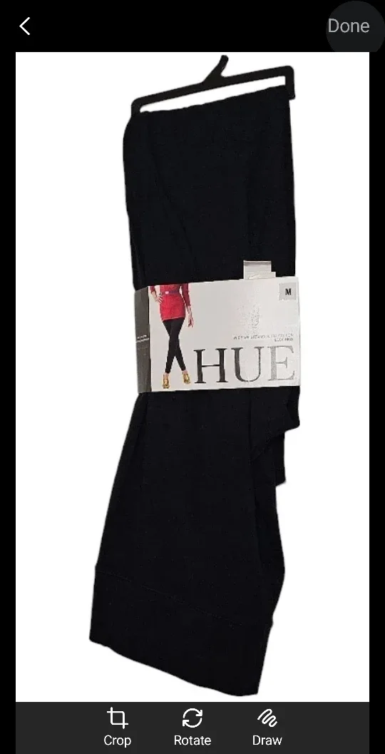 Brand New Black HUE Ultra Leggings Size M