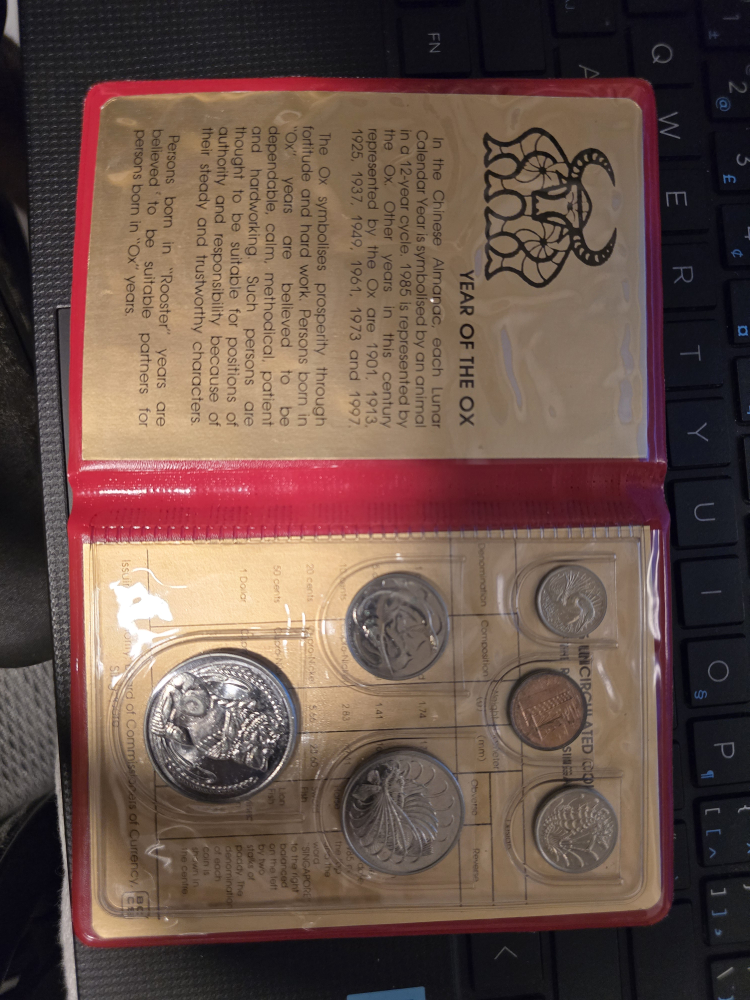 1985 Year of the Ox Coin Set - photo 4