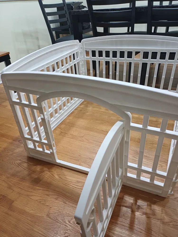 White Foldable Dog Playpen- Brand new image indicator(9)