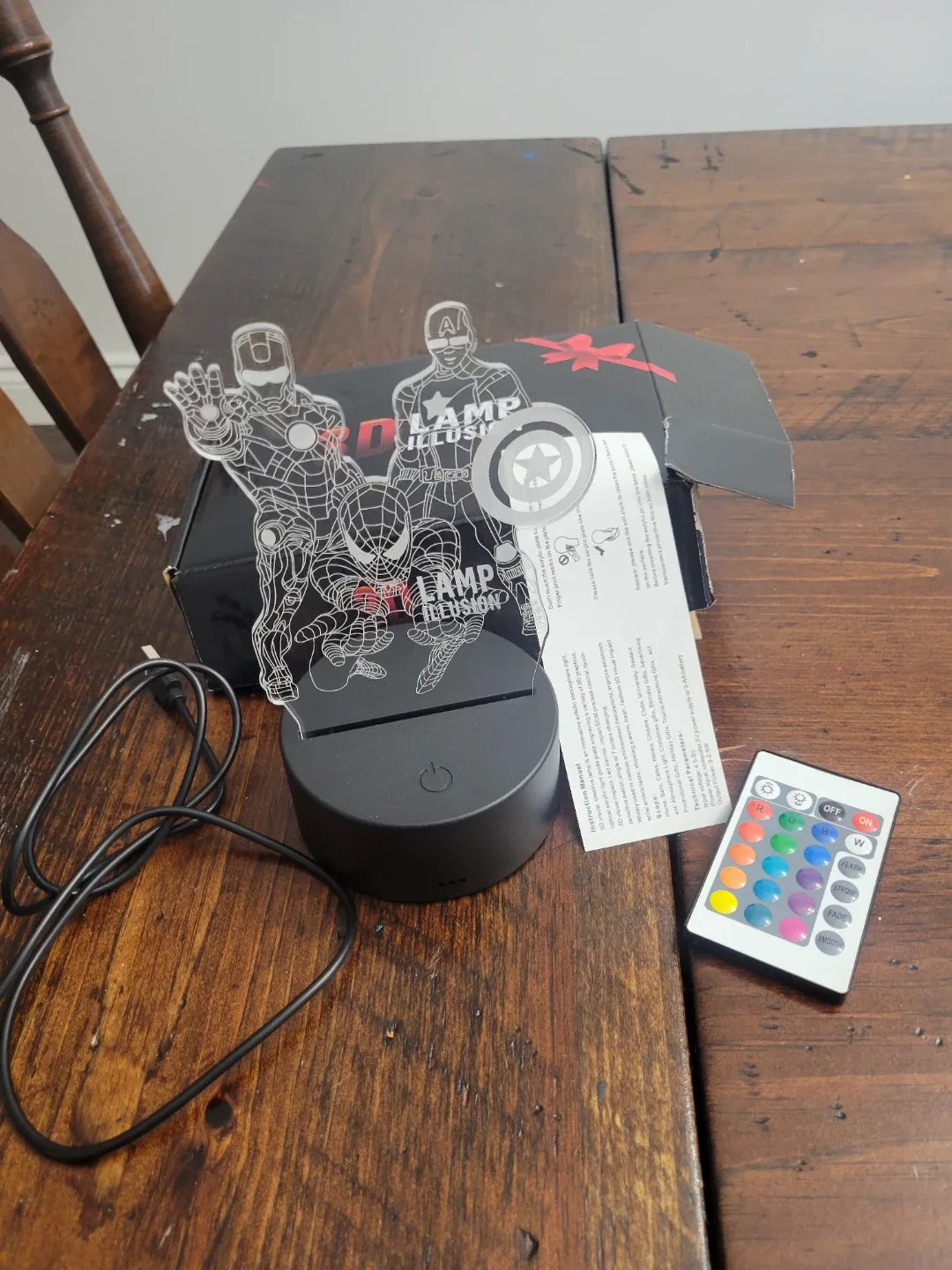 Lamp Illusion Marvel Heroes LED Night Light thumbnail