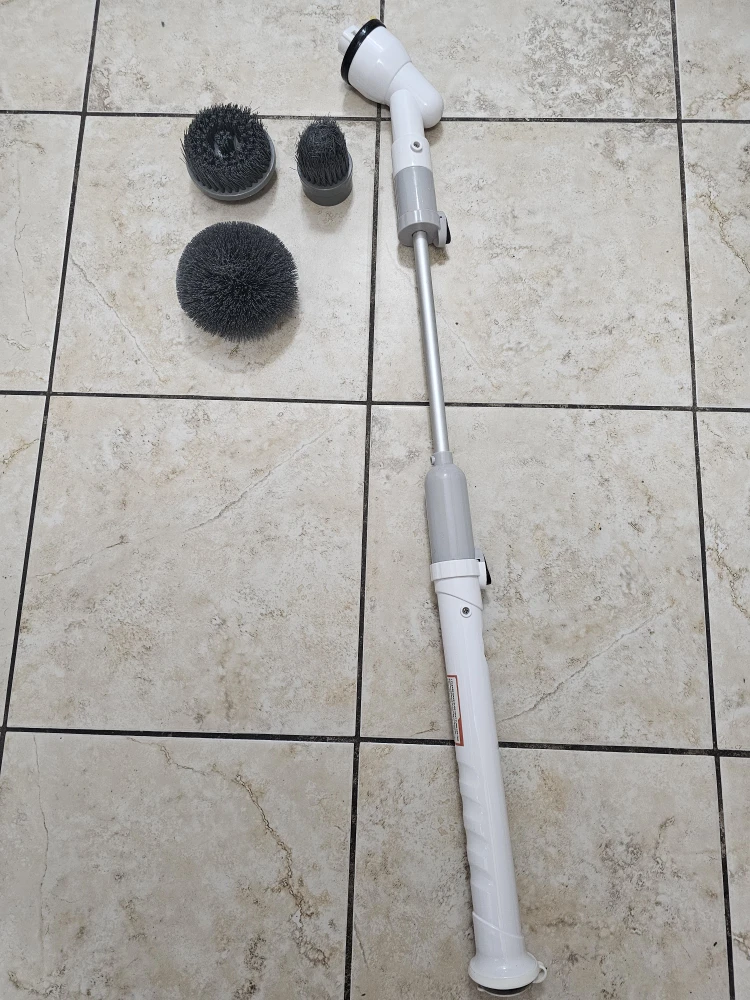 Cordless Power Scrubber with Brush Heads - photo 2