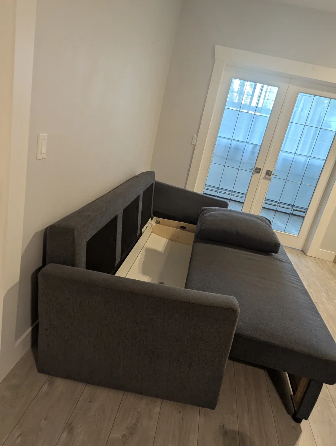 Grey Sleeper Sofa - Excellent Condition! image indicator(5)