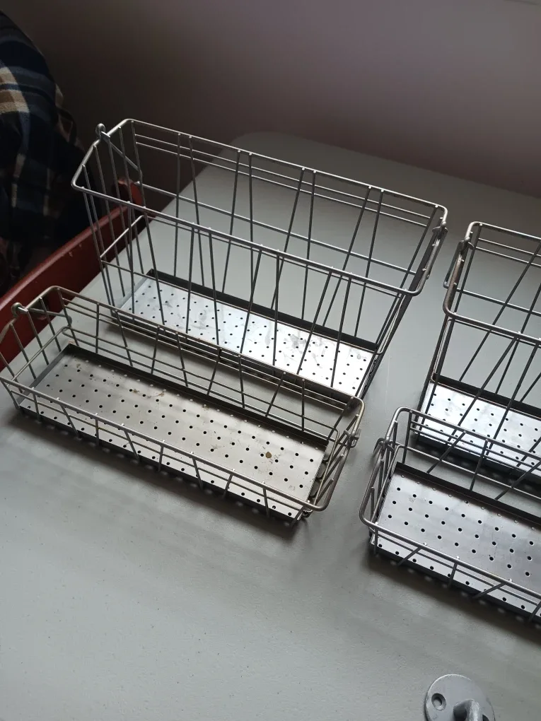 IKEA Metal Hanging Basket Set with Wall Rods image indicator(7)