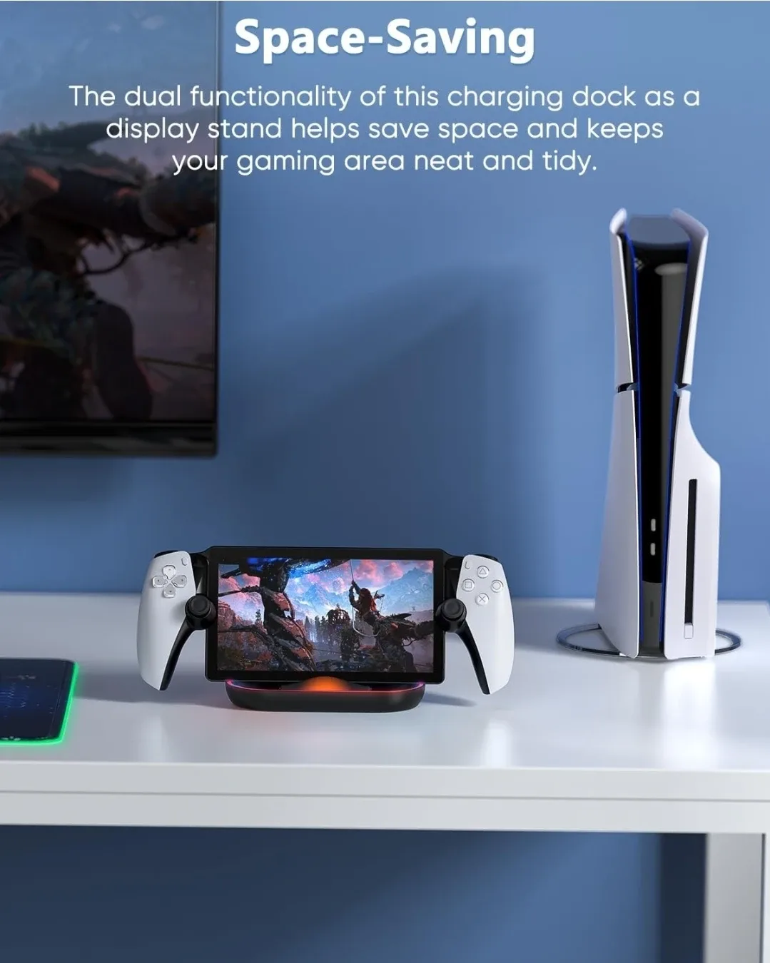 Charger for PlayStation Portal Remote Player image indicator(5)