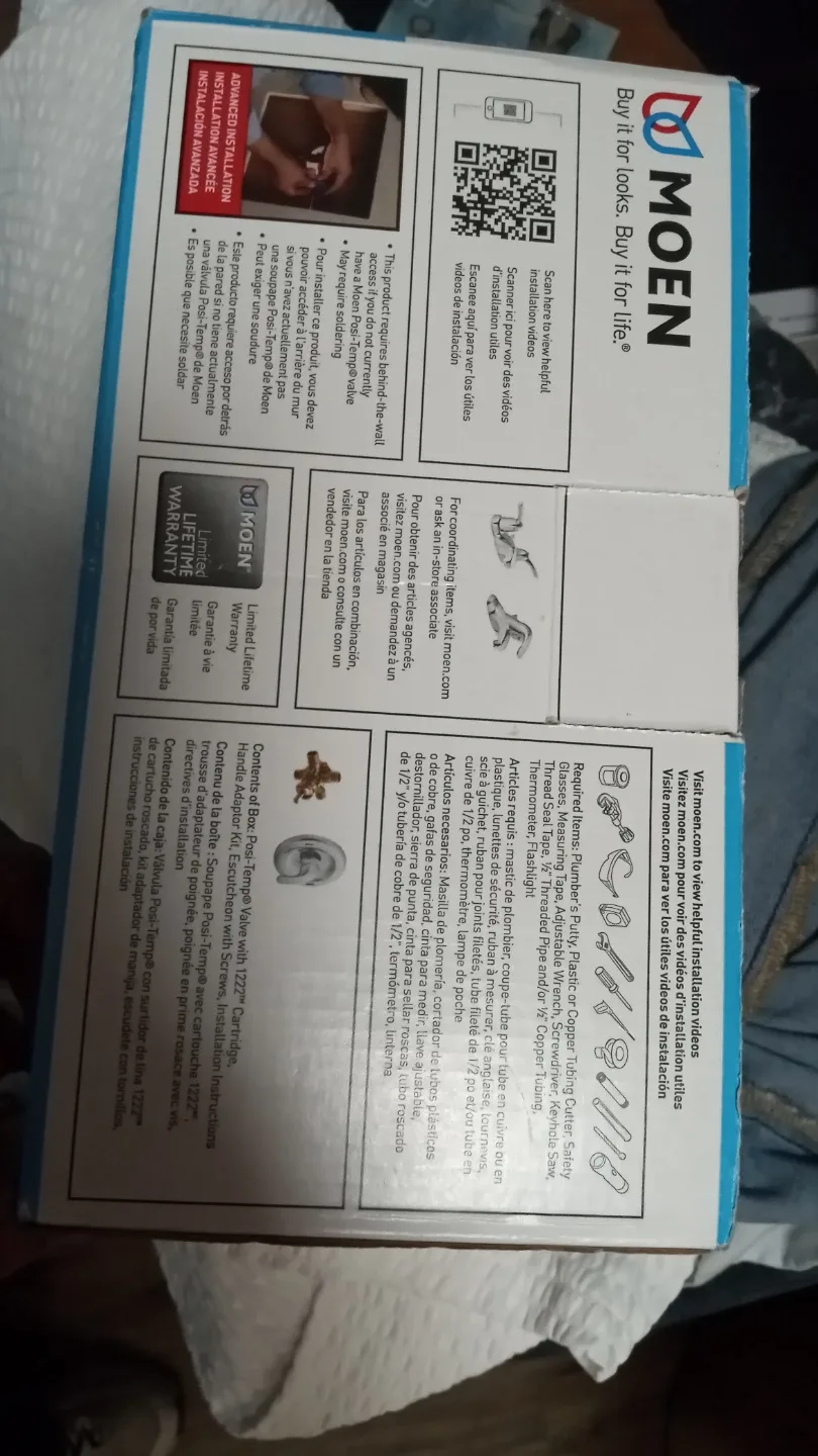 Moen Adler L82659 Tub and Shower Faucet Valve image indicator(2)