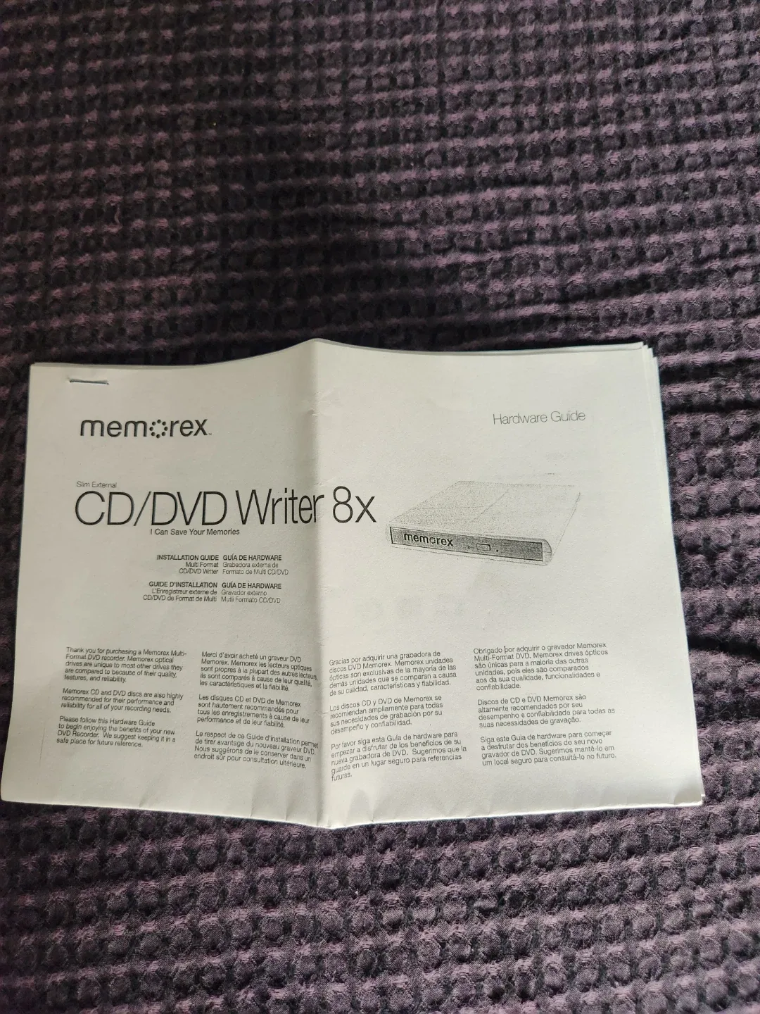 Memorex Slim External CD/DVD Writer 8x(ONLY PICK UP) image indicator(3)