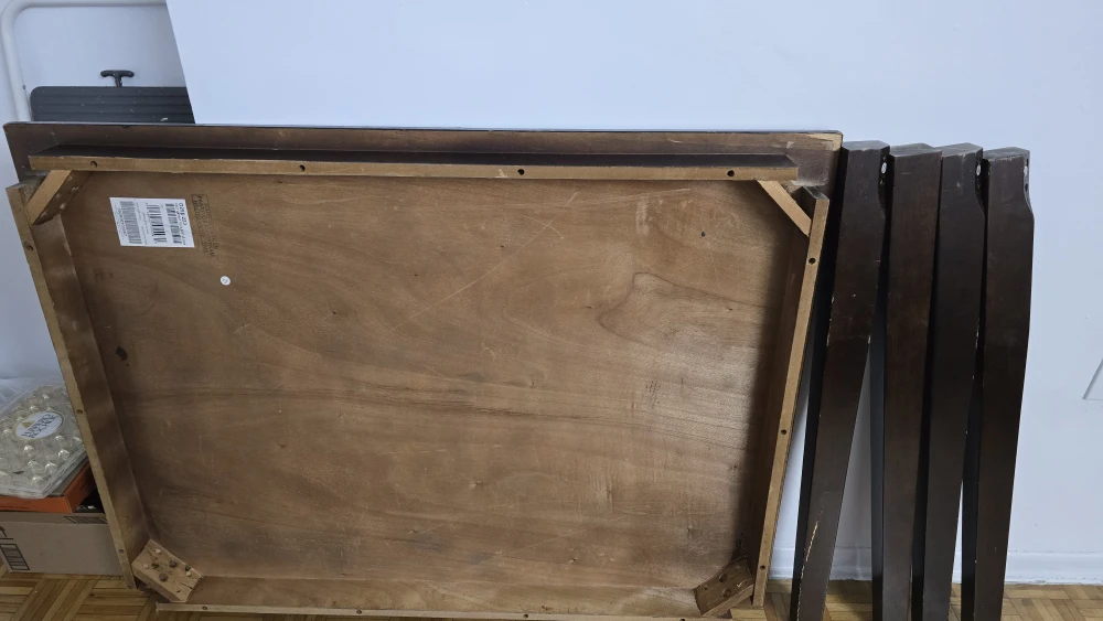 Dark Brown Dining Table with Legs