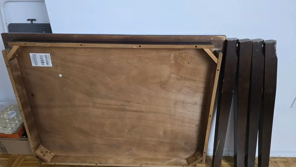 Dark Brown Dining Table with Legs