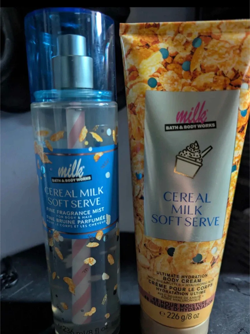 Cereal Milk Soft serve  bath body works lotion