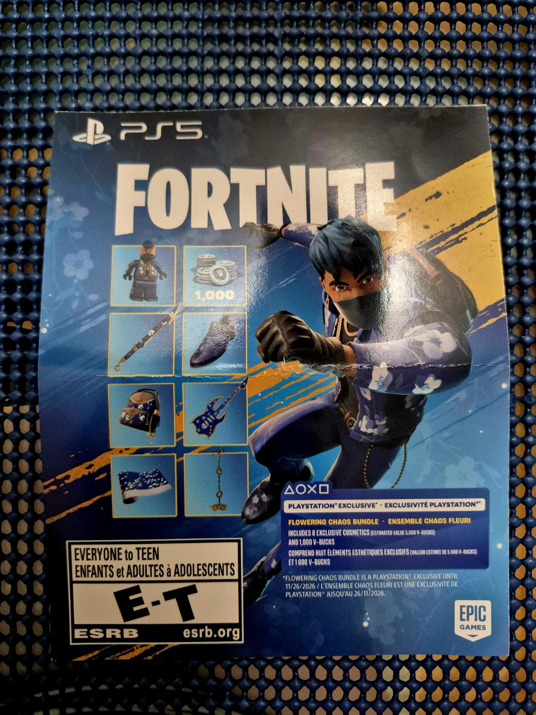 Fortnite Flowering Chaos Bundle PS5 Skin code