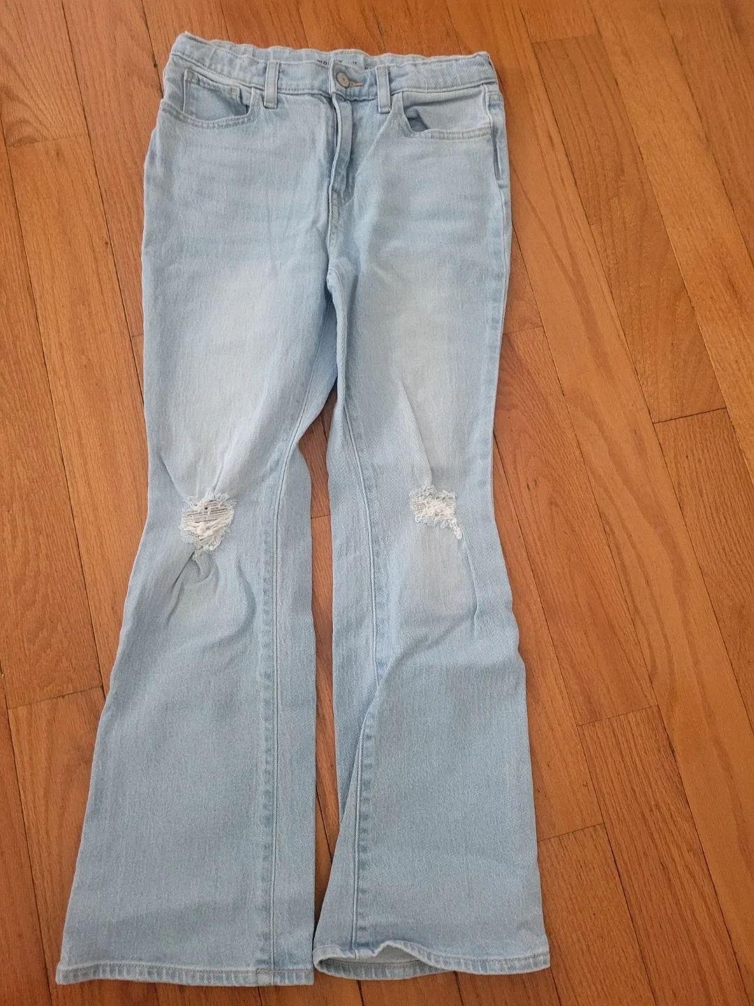 Girls Size 14 White Cargo Pants & Ripped Jeans