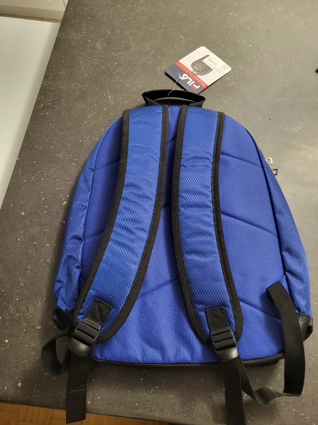 New Fila Blue & Black Backpack image indicator(2)