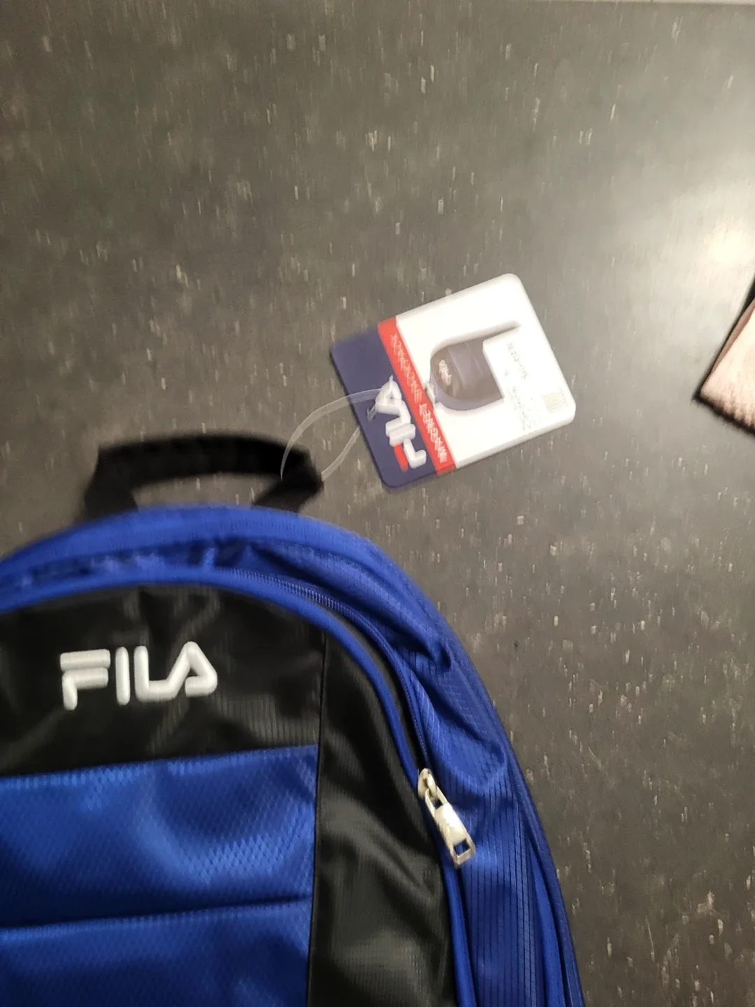 New Fila Blue & Black Backpack image indicator(3)