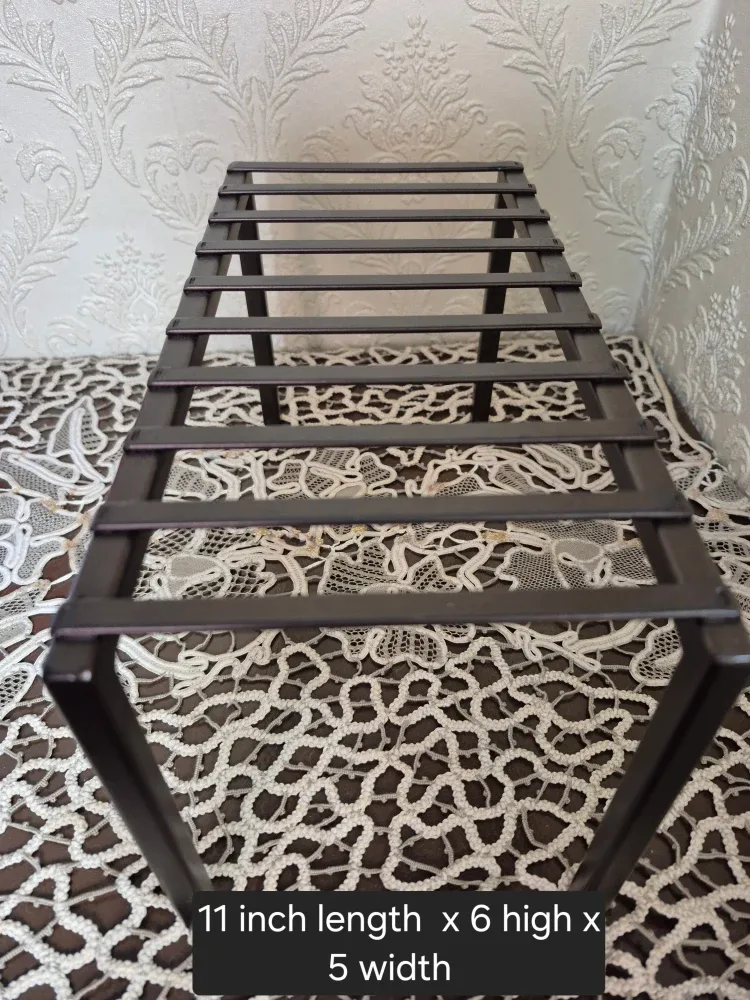 Brown Metal Shelf - 11x6x5 inches image indicator(3)