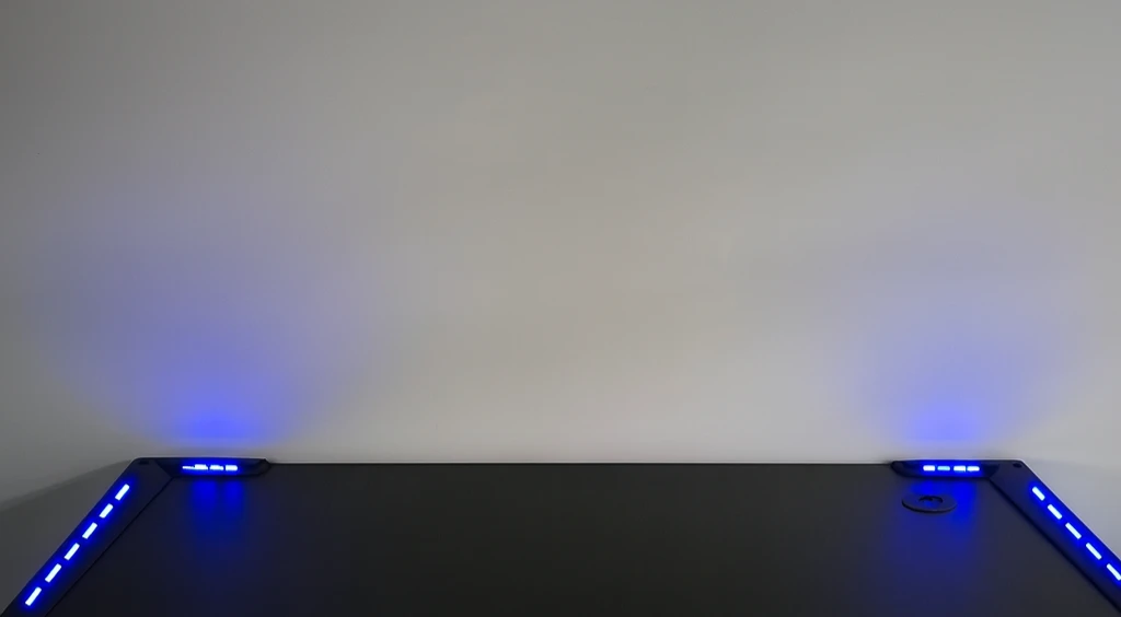 Gaming Desk with LED Lights - photo 2