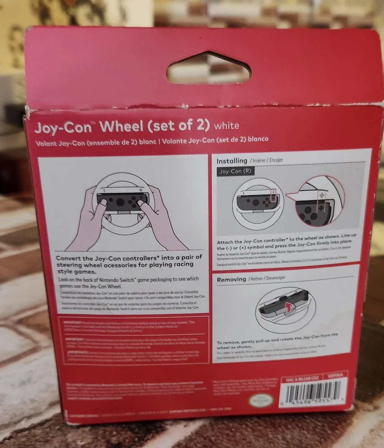 Nintendo Switch Joy-Con Wheel (Set of 2) White image indicator(2)
