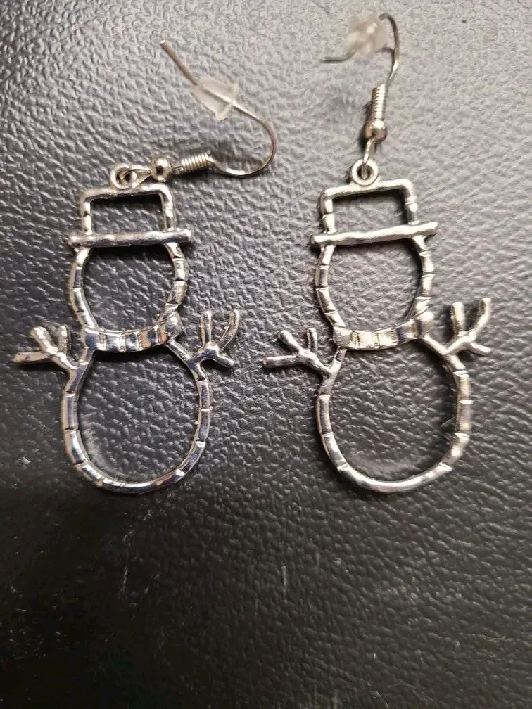Snowman Earrings