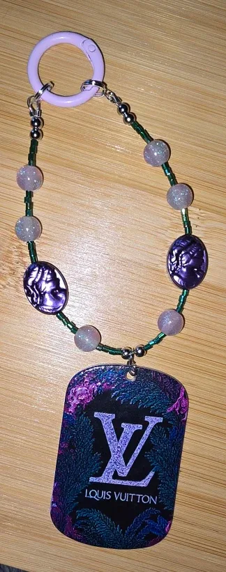 "Louis Vuitton" Beaded Bag Charm