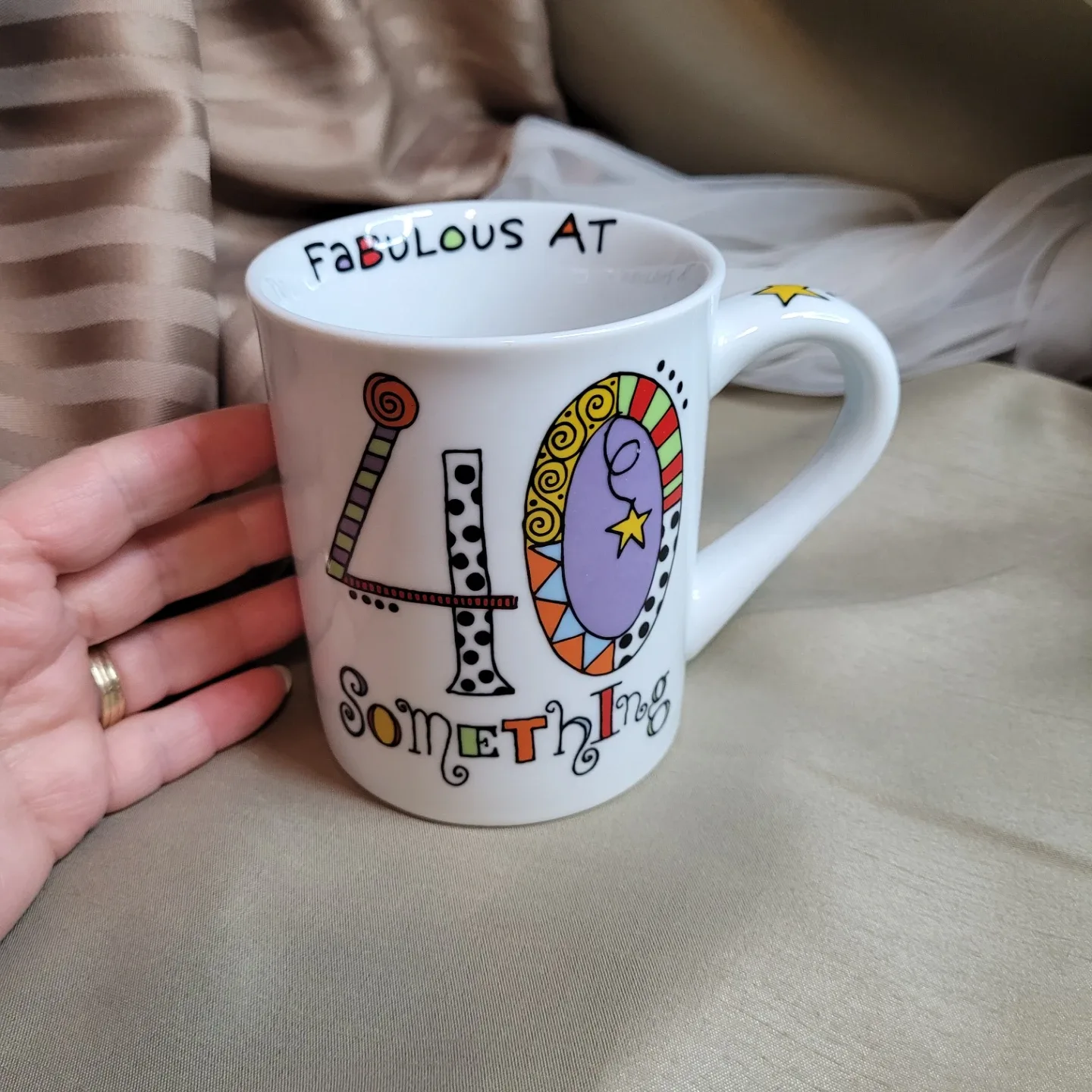 4 1/4" x 3 1/2" - 40 Years Old Mug image indicator(5)