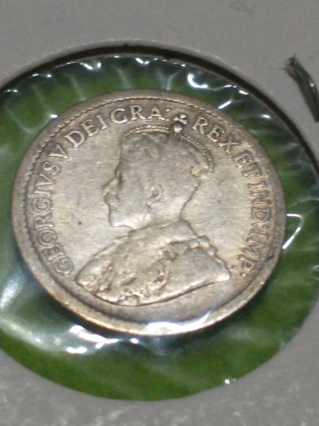 Gorgeous 1916 VF AU Canada George V .800 silver 5 cents KM #22a image indicator(3)