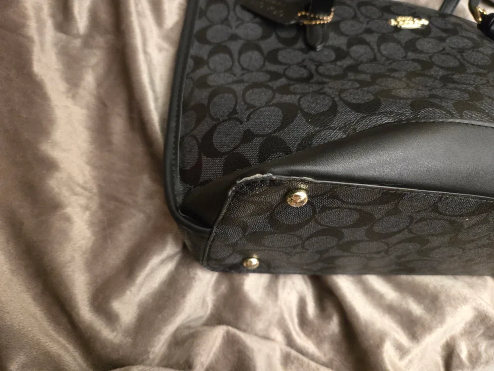 Coach Black/Grey Signature Tote Bag image indicator(4)