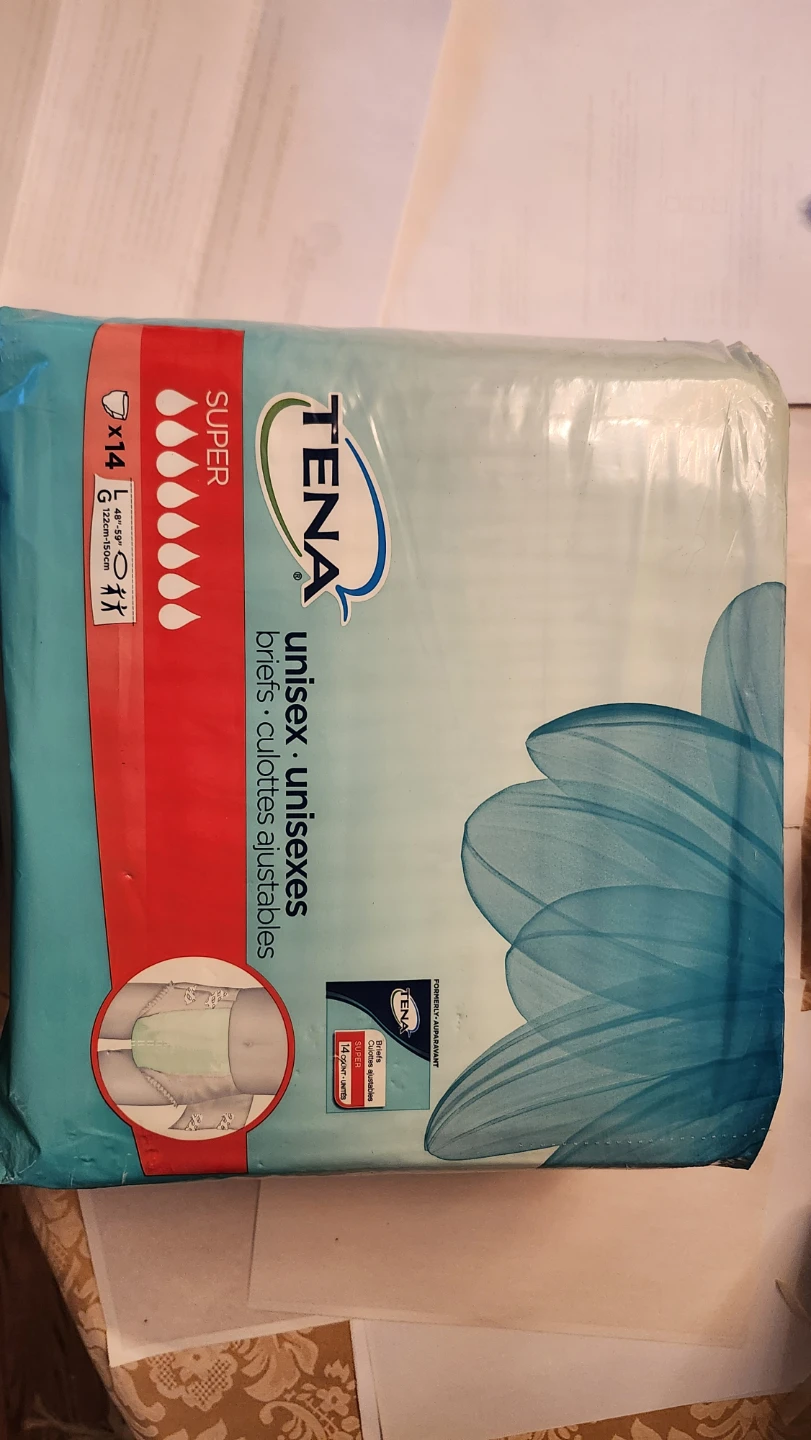Brand New TENA Unisex Super Briefs, Large, 14 count - photo 4