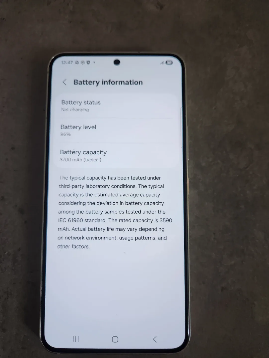 Samsung Galaxy S22 - White image indicator(5)