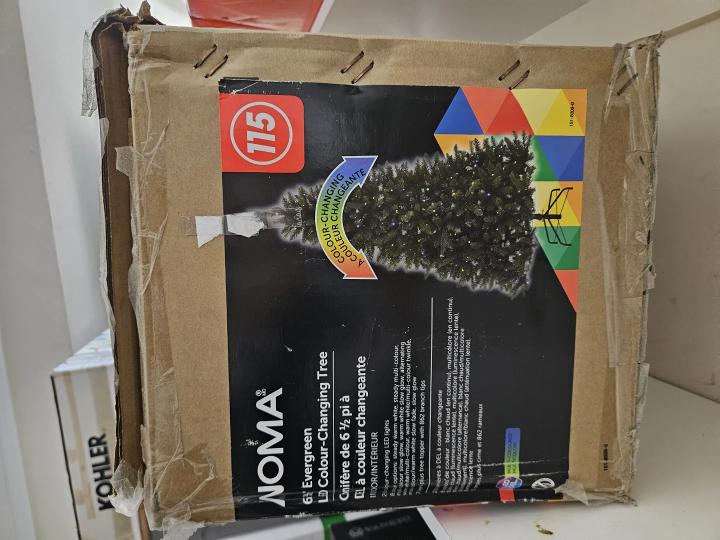 NOMA 6ft Evergreen Colour-Changing Tree