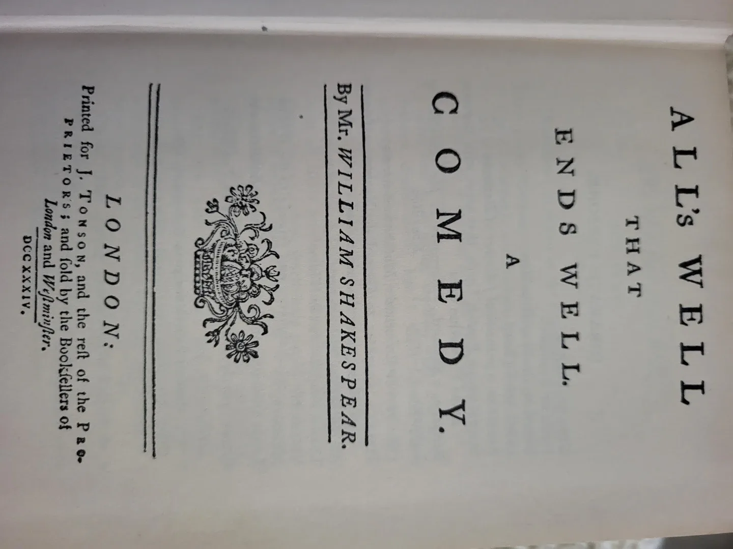 All's Well That Ends Well by William Shakespeare