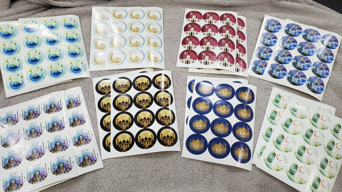 Eid Mubarak Stickers - Assorted Designs