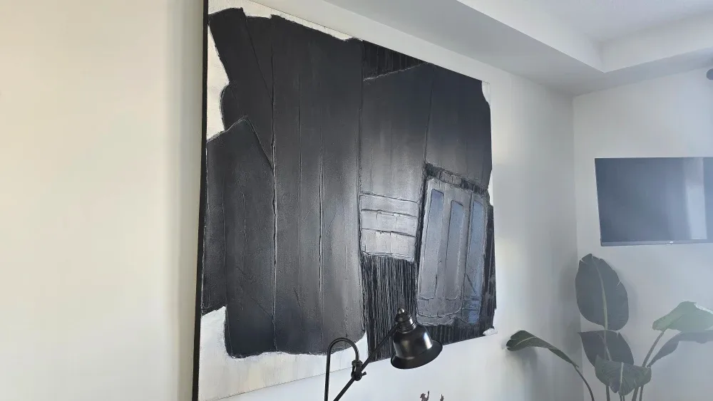 Abstract Black and White Wall Art