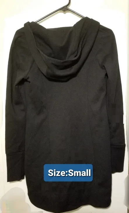 NWOT ZeroXposur Women's Black Hoodie Dress image indicator(4)