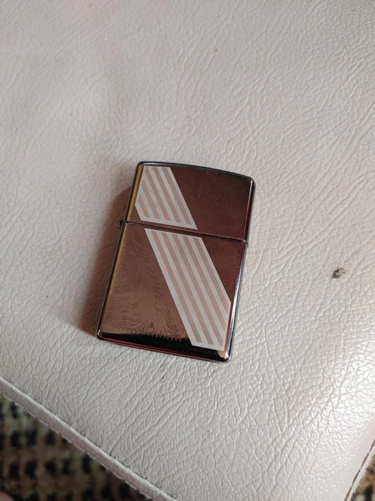 Zippo Lighter with Striped Design image indicator(2)