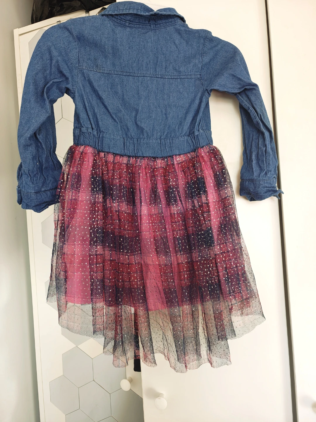 Jessica Simpson Girls Denim Top Dress - Size 4 - photo 2