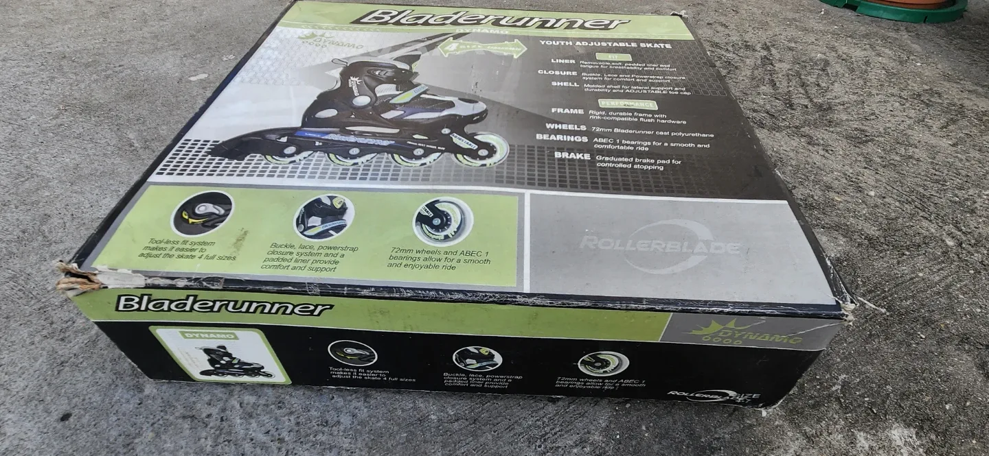 Bladerunner Dynamo Youth Adjustable Skates Size 4-7