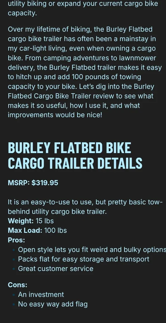 Burley Flatbed Bicycle Cargo Trailer image indicator(4)